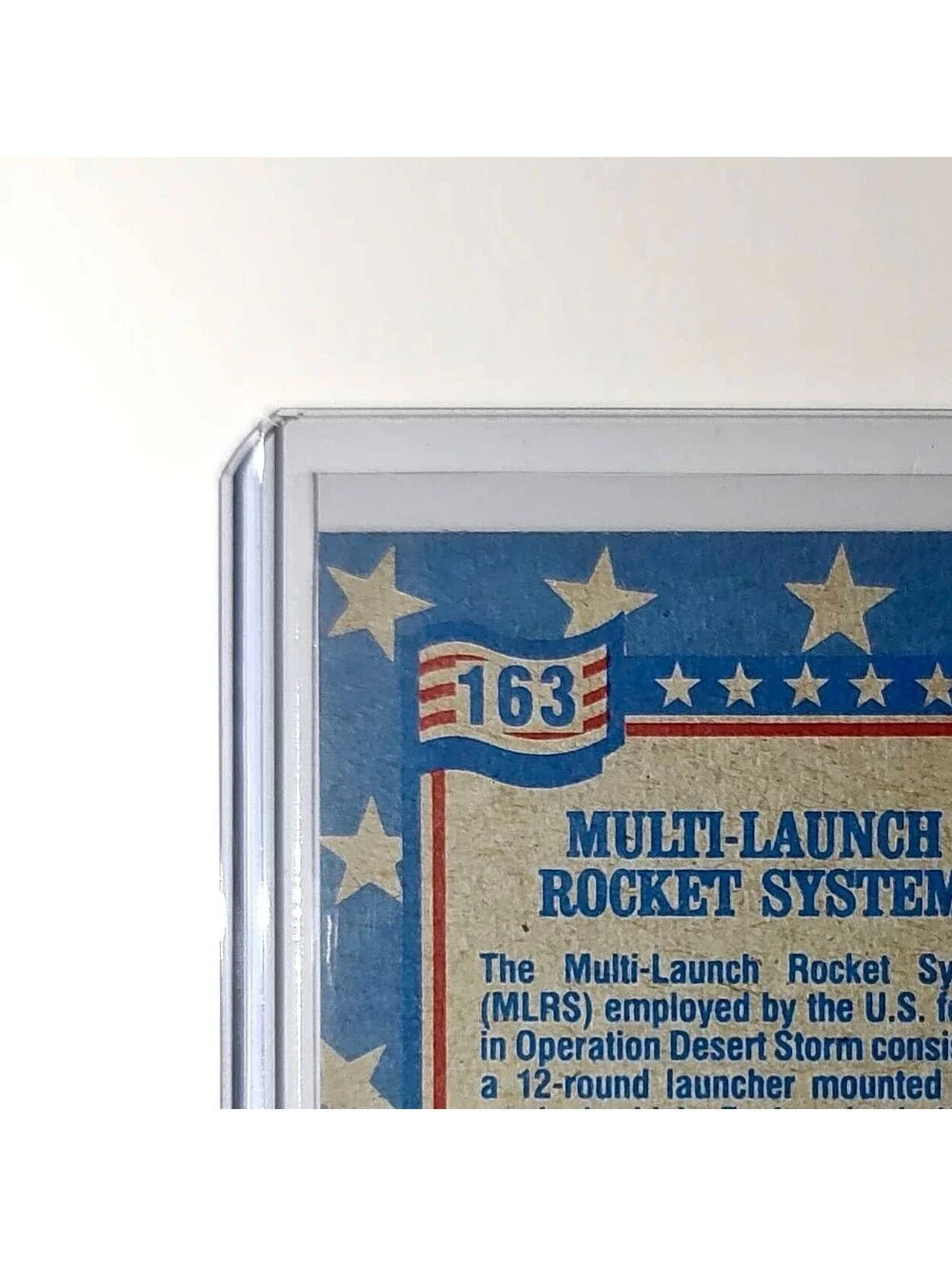 Multiple Launch Rocket System 1991 Topps Desert Storm #163 Card